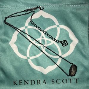 kendra scott metallic gun metal “eloise” necklace